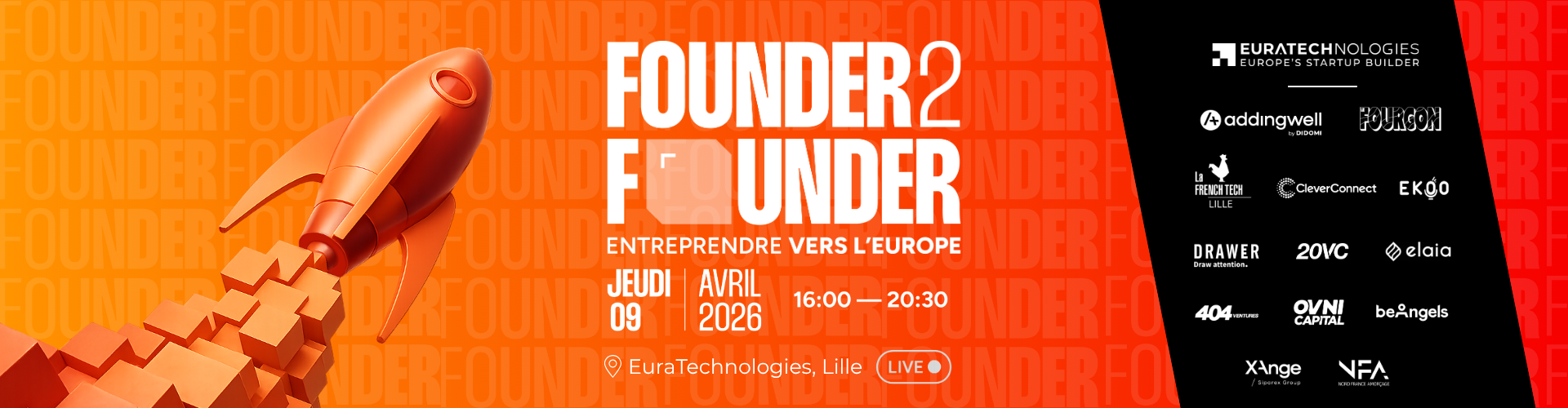 Founder 2 Founder - bannière